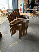 Load image into Gallery viewer, Teak Square To Rectangle 120-170cm Table 4cm Top 6 Stackable chairs (SECONDS)
