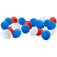 Load image into Gallery viewer, 5 X 12 Red White And Blue Party Balloons. CELEBRATIONS. OCCASIONS. PARTY