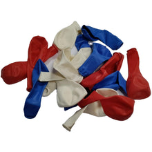 Load image into Gallery viewer, 5 X 12 Red White And Blue Party Balloons. CELEBRATIONS. OCCASIONS. PARTY