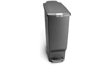 Load image into Gallery viewer, Simplehuman 40 Litre Plastic Slim Pedal Bin - Grey