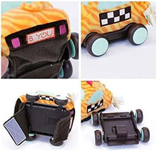 Load image into Gallery viewer, B.Toys Plush Pull Cars squeaky motion soft pack of 3 age 12 months up SET OF 3