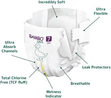Load image into Gallery viewer, Bambo Nature Nappies Size 7 (18+kg), Pack of 40 Disposable Nappies, Eco Nappy with Enhanced Leakage Protection, Secure Baby Nappy, Skin-Friendly for Ultimate Comfort