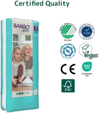 Load image into Gallery viewer, Bambo Nature Nappies Size 7 (18+kg), Pack of 40 Disposable Nappies, Eco Nappy with Enhanced Leakage Protection, Secure Baby Nappy, Skin-Friendly for Ultimate Comfort