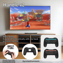 Load image into Gallery viewer, NBCP 18-in-1 Sports Accessories Kit with Tennis Rackets, Golf Clubs, Swords, Steering Wheels for Nintendo Switch 2, Black