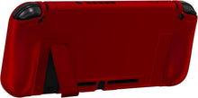 Load image into Gallery viewer, PlayVital UPGRADED Dockable Case Grip Cover for Nintendo Switch, Ergonomic Protective Case for Nintendo Switch, Separable Protector Hard Shell for Joycon - Scarlet Red