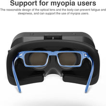 Load image into Gallery viewer, VR Shinecon VR Headset 3D VR Glasses Universal Virtual Reality Goggles Support 360°Panorama Adjustable Pupil Distance Eye Protection VR Goggles for Movies Games Gift for Kids Adults