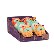 Load image into Gallery viewer, B.Toys Plush Pull Cars squeaky motion soft pack of 3 age 12 months up SET OF 3