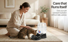 Load image into Gallery viewer, Flexzion Automatic Gravity Pet Waterer for Cat & Dog Non Skid & Easy Clean Auto