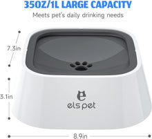 Load image into Gallery viewer, ELS PET Dog Water Bowl, Non Spill Slow Drink Pet Water Bowl Travel Bowl Non Slip