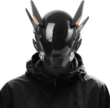 Load image into Gallery viewer, Marikito Punk Sci-Fi Mask for Men, Futuristic Wing Helmet, Adjustable Cool Cosplay Mask for Halloween, Punk Costume & Futuristic Parties