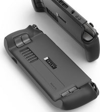 Load image into Gallery viewer, Skull & Co. GripCase SD for Steam Deck and Steam Deck OLED: A Soft Protective Case with Textured Grips Full Protection and Stand, Shock-Absorption Non-Slip and Anti-Scratch Cover Design - Coyote Gray