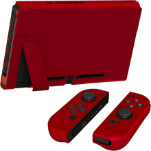Load image into Gallery viewer, PlayVital UPGRADED Dockable Case Grip Cover for Nintendo Switch, Ergonomic Protective Case for Nintendo Switch, Separable Protector Hard Shell for Joycon - Scarlet Red