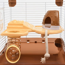 Load image into Gallery viewer, Hamster Cage Small Animal Cage 2 Layers Spacious Tray Design Easy to Clean