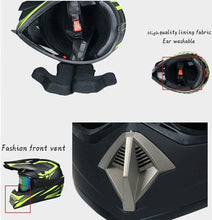 Load image into Gallery viewer, Full Face MTB Motocross Helmet Set, Youth Kids Off Road ATV Motorbike Crash Helmet, BMX Downhill Enduro Quad Dirt Bike Helmet Protective Gear, with Goggles Gloves Mask SIZE SMALL