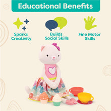 Load image into Gallery viewer, B. Toys - Plush Cat Doll with Board Book & Tea Party Set - Cups & Play Food
