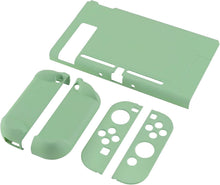 Load image into Gallery viewer, eXtremeRate PlayVital Back Cover for Nintendo Switch Console, NS Joycon Handheld Controller Separable Protector Hard Shell, Customized Dockable Protective Case for Nintendo Switch - Matcha Green