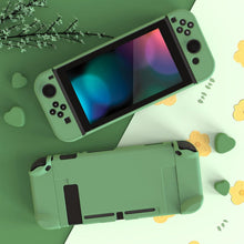 Load image into Gallery viewer, eXtremeRate PlayVital Back Cover for Nintendo Switch Console, NS Joycon Handheld Controller Separable Protector Hard Shell, Customized Dockable Protective Case for Nintendo Switch - Matcha Green