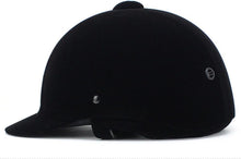 Load image into Gallery viewer, TentHome Velvet Equestrian Hat Comfortable Riding Helmets Breathable Horse Riding Hats Black