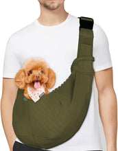 Load image into Gallery viewer, PETLOFT Puppy Sling Carrier for Small Dogs & Cats - Soft Cotton with Adjustable