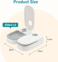 Load image into Gallery viewer, Timed Automatic Dog and Cat Feeder with Dual 350ml Bowl, 2 Meals Dry or Wet pets