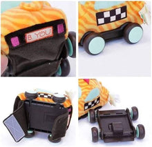 Load image into Gallery viewer, B.Toys Plush Pull Cars squeaky motion soft pack of 3 age 12 months up SET OF 3
