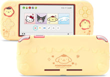 Load image into Gallery viewer, Kuitmor Switch Lite Protective Case,Soft Silicone Protective Shell,Anti-Scratch Protective Cover Case for Switch Lite with 2 Thumb Grip Caps(Yellow Pompompurin)