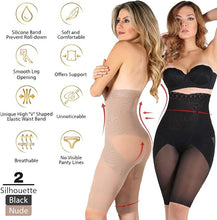 Load image into Gallery viewer, Slim 'N Lift Silhouette Shaper - 2 Pack Beige and Black - High Waisted Shapewear