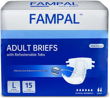Load image into Gallery viewer, Adult Nappies for Men and Women, Large, 15 Count Disposable Adult Diapers, Incontinence Briefs with tabs, Maximum Absorbency, Overnight Protection, Odor Control, Unisex
