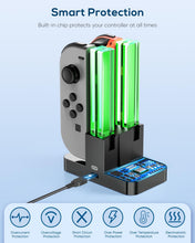 Load image into Gallery viewer, FYOUNG Switch Charger for Joy Con with Light Bar for Nintendo Switch/OLED