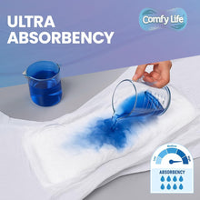 Load image into Gallery viewer, Comfy Life Slip-on Pads Adult Incontinence Diapers with Fixation Tapes 10 Pack Ultra Absorption Slip Nappies Faecal and Urinary Overnight Protection (L, 10, Count)