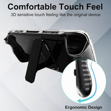 Load image into Gallery viewer, KZIOACSH Clear Case for Steam Deck/Steam Deck OLED with Kickstand, Full Protection Lightweight Shock-Absorption Hard PC Anti-Scratch Gaming Console Protective Skin Bumper Cover