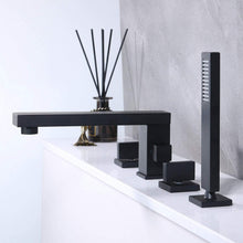 Load image into Gallery viewer, Kelelife kitchen Taps Faucet Matte Black Bath Bathtub Mixer Tap with Handheld