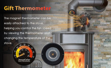 Load image into Gallery viewer, JossaColar Log Burner Fan Silent Operation | 6-Blade Stove Fans Log Burners | Wood Burner Fans Heat Powered | Fan for Wood Burning Stove | Fireplace Accessories Tools