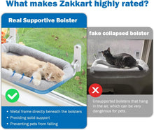 Load image into Gallery viewer, Zakkart Foldable Cat Hammock for Window - Cordless, Machine Washable Bed, Robust