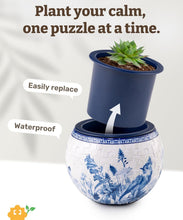 Load image into Gallery viewer, Piecerelax 80-Piece Plastic 3D Flower Pot Puzzle "Oriental Flowers And Bird