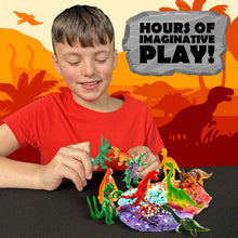 Load image into Gallery viewer, Original Stationery Dinosaur & Monsters Battle Slime Kit 14 Pre Made Slimes fun