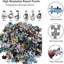 Load image into Gallery viewer, Twelve Constellations 1000pcs Round Jigsaw Puzzles for Adults Challenge