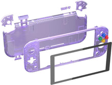 Load image into Gallery viewer, eXtremeRate Clear Atomic Purple DIY Replacement Shell for Nintendo Switch Lite