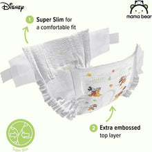 Load image into Gallery viewer, Mama Bear Disney Ultra Dry Nappies, Size 4+ (9-15 kg), 168 Count (2 Packs of 84)