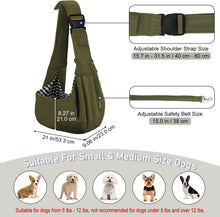 Load image into Gallery viewer, PETLOFT Puppy Sling Carrier for Small Dogs & Cats - Soft Cotton with Adjustable