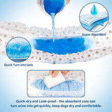 Load image into Gallery viewer, Pet Soft Dog Nappies Male- 50 Counts Disposable Male Dog Wraps, Super Absorbent Puppy Dog Diapers Incontinence Nappy Wraps with Wetness Indicator (S-50 Count)