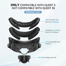 Load image into Gallery viewer, AMVR FC3 Upgraded Face Pad Facial Interface Compatible with Meta/Oculus Quest 3