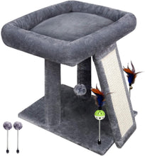 Load image into Gallery viewer, TWDEPART Cat Tree Tower with Cat Scratching Post for Indoor Cats,Activity Centre