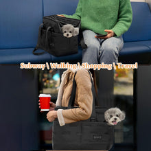 Load image into Gallery viewer, Petsfit Dog Carrier for Small Dogs up to 4kg, Soft-Sided Pet Travel Bag with Safety leash & Storage Pockets, for Vet Visits