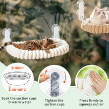 Load image into Gallery viewer, GUUSII HOME Foldable Cat Window Bed Indoor Hammock Perch for Large Cats Cordless