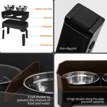 Load image into Gallery viewer, FOREYY 4-in-1 Adjustable Elevated Dog Bowls with Slow Feeder, 4 Height Non Slip
