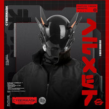 Load image into Gallery viewer, Marikito Punk Sci-Fi Mask for Men, Futuristic Wing Helmet, Adjustable Cool Cosplay Mask for Halloween, Punk Costume & Futuristic Parties
