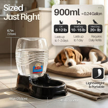 Load image into Gallery viewer, Flexzion Automatic Gravity Pet Waterer for Cat & Dog Non Skid & Easy Clean Auto