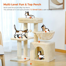 Load image into Gallery viewer, PAWZ Road Small Cat Tree 73cm Tower for Indoor Cats 2 Styles Activity Tree