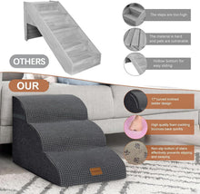 Load image into Gallery viewer, Wide Dog Steps Stairs for Bed 3 Steps 32 x 60 x 30CM High for Dogs Dog Ramp